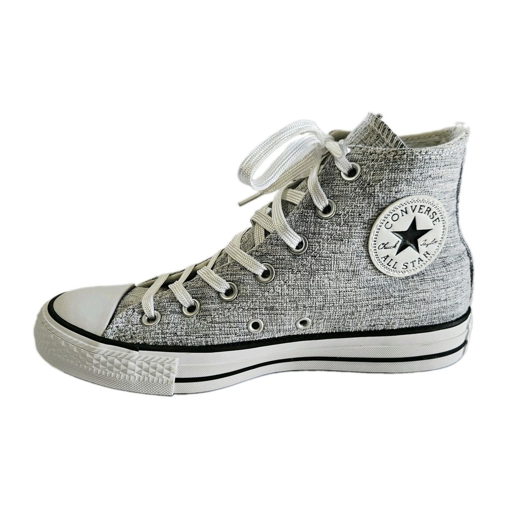 NEW Converse Silver Metallic High Top Taylor All Star Women's Size 8 Sparkle